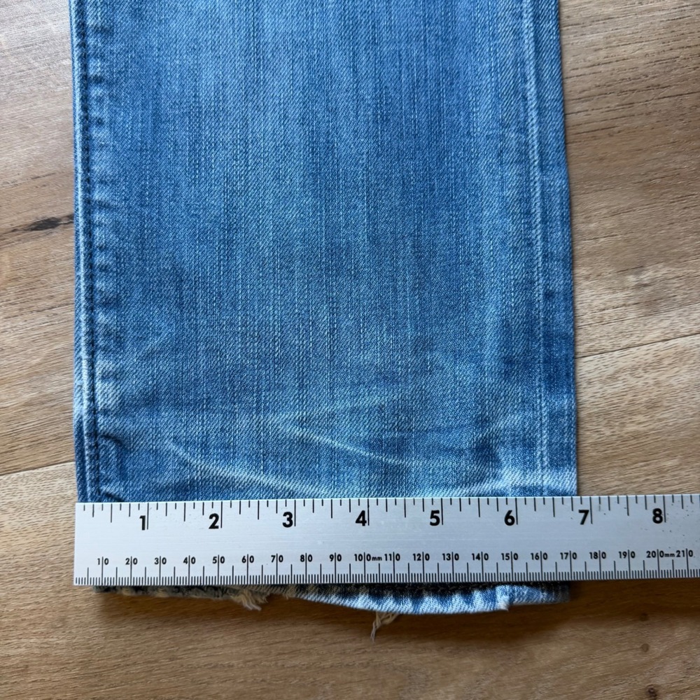 Diesel Buster Jeans Mens 30x32 Blue Light Wash Slim Tapered Distressed 0842N - Picture 13 of 14
